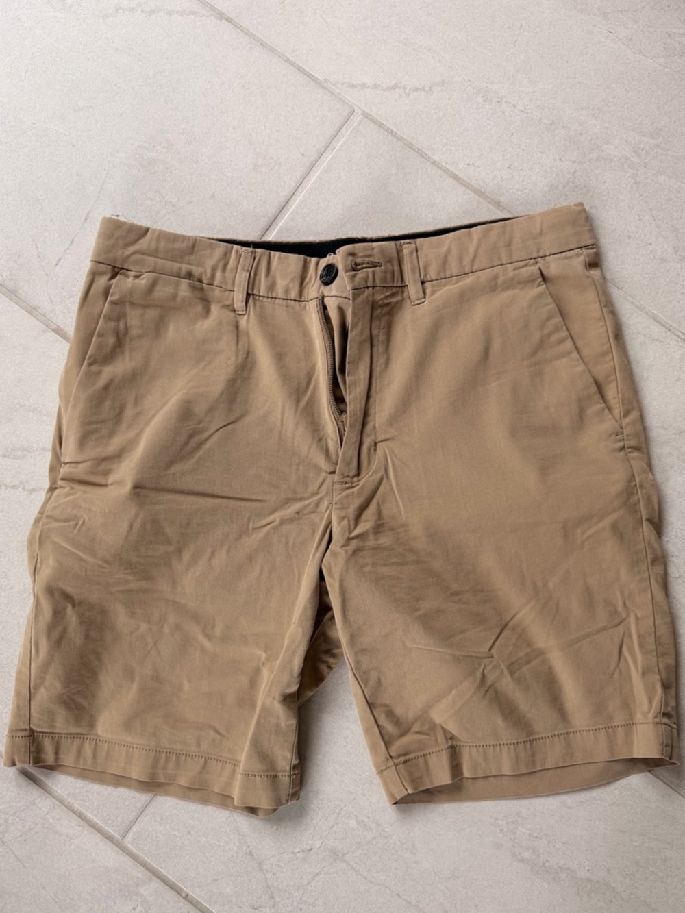 Goodfellow & Co Tan Flat Front Chino Shorts